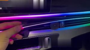 Bộ Đèn LED RGB 6 Trong 1 Cho Xe Tesla Model 3/Y - Đèn Nội Thất Đèn Trang Trí Bảng Điều Khiển Trung Tâm Với Điều Khiển Bằng Ứng Dụng