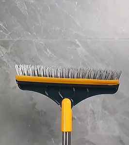 2IN1 Bathroom Floor Brush + Wiper Dead Angle Corner Broom Toilet Cleaning Mop Wipe Wet Floor Berus Tandas Lantai 死角刷