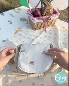 EASY WEARHOUSE Cartoon Bear Multipurpose Baby Stroller Bag Organizer Bottle Cup Holder Storage Bag Mummy Bag