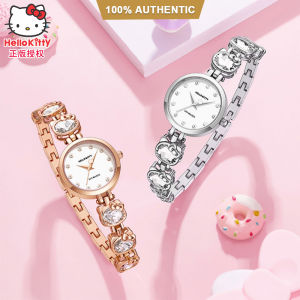(พร้อมกล่อง/25มม.) นาฬิกา Sanrio Hello Kitty แท้ 100% สำหรับเด็กผู้หญิง สายสแตนเลส นาฬิกาควอตซ์ กันน้ำ กันกระแทก นาฬิกา hellokitty ของขวัญวันเกิดสำหรับนักเรียนมัธยมต้น 2181