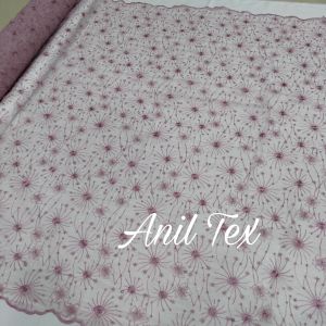 (Harga Per 0.5M)Promo!!!kain tile tulle akar mutiara/bahan brukat akar mutiara/bahan brokat kebaya