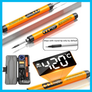 Aideepen | Electric Soldering Iron Set USB Wireless Digital Display Mini Soldering Iron Type C Interface Repair Welding Tools NEW 2026