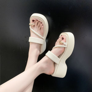 DIANCHA | Thick Sole Elevated Comfortable Beach Slippers for Women