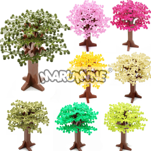 Bộ Xếp Hình Marumine 58 Chi Tiết Mô Hình Cây Phố Đường Vườn Rừng Cây Cối Phụ Kiện MOC Dành Cho Người Lớn
