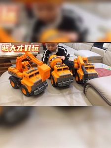 เล่นเด็ก รถเครนผสมปูน รถผสมวิศวกรรม รถเครน คันใหญ่ งานโมเดล สินค้า