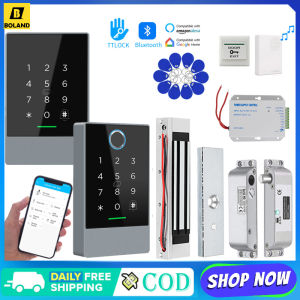 Boland Access Control System Fingerprint RFID 13.56mhz Card Password Bluetooth TTlock App Access Control Reader Waterproof IP67 Door Lock Access Control Accessories