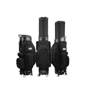 PGM GOLF | Expandable Durable Golf Bag Trolley 4 Wheels