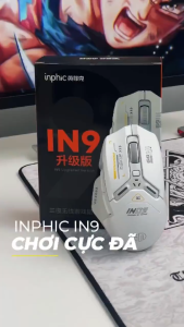 Chuột Không Dây Gaming INPHIC IN9 Pro Chính Hãng - 3 Chế Độ Kết Nối Cảm Biến Siêu Nhạy Thiết Kế Công Thái Học Chơi Game Mượt Mà