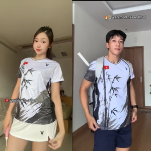 Áo Cầu Lông Quần Cầu Lông Bộ Cầu Lông Nam Nữ Chuyên Nghiệp Vải Thoáng Khí A1050 - V Badwear