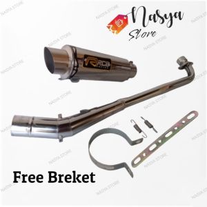 KNALPOT RCB MOTOR BEBEK SUPRA X SUPRA FIT REVO KARISMA JUPITER Z VEGA R/ZR SMASH SHOGUN.