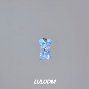 Unique Titanium Steel Ear Bone Studs Ear Piercing Care No Removal Needed Threaded Design Blue Water Gently Oscillating Ear Jewelry