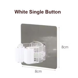 Adhesive Multi-Purpose Hooks Wall Mounted Mop Organizer Holder RackBrush Broom Hanger Hook Kitchen Bathroom Strong Hooks