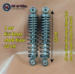 Shockbreaker Belakang Sepeda Listrik Universal ukuran 22cm/22.5cm/24cm