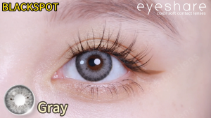 2 buah EyeShare softlens BLACKSPOT seri gray brown diameter 14.2MM lensa lunak Lensa lunak lensa kontak Dapat untuk riasan mata Annual use
