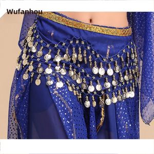 Beginners Belly Dance Belt with Gold Edge Heavy Duty Waist Chain And Hip Scarf for Novice Dancers Belly Dance Accessories