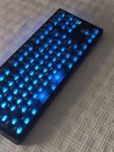 Letter Drive 2026 Forged Carbon Fiber Transparent Keycaps 132 Keys Cherry Profile RGB Backlit Key Cap For Mechanical Keyboard