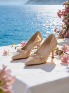 Josiny | Comfortable Nude High Heels Shoes