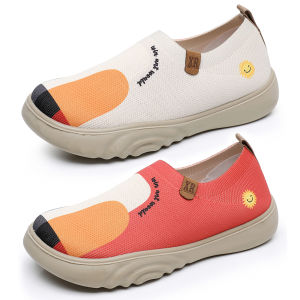 ผู้หญิงรองเท้าลื่นรองเท้าผ้าใบลายดอกไม้ผ้าใบรองเท้าผ้าใบ Anti Slip Fashion Fashion Travel รองเท้าเดินเล่นแบบสบาย ๆ สำหรับการสวมใส่ทุกวัน