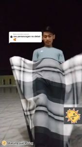 SARUNG WADIMOR PRIA DEWASA HITAM PUTIH/SARUNG WADIMOR TENUN/SARUNG SANTRI MURAH