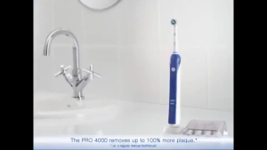 Oral B Pro 4000 Electric Toothbrush 3D Clean Sonic Tooth Brush Inductive Charge Waterproof 4 Cleaning Modes