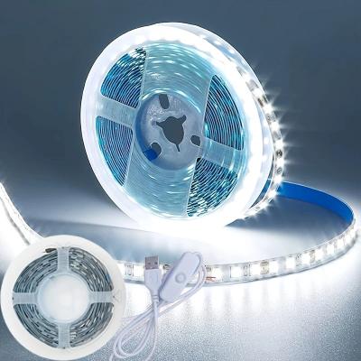 5V USB LED Lights Strip Button Switch Flexible Ribbon SMD3528 Tape 60 LEDs/m for TV Backlight Christ