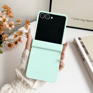 Z Flip7 FE Dopamine Candy Color Matte Phone Case for Samsung Galaxy Z Flip 8 7 6 5 Flip 4 3 5G Hinge Protective Hard Back Cover