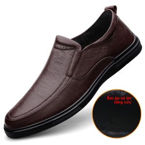 NUDANLAI | Giày Da Công Sở Đế Mềm Dễ Mang cho Nam Trung Niên