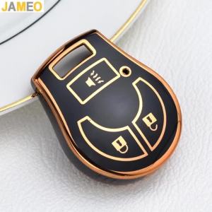 Key Case Cover TPU 2/3/4 Buttons Compatible with Nissan March Tiida Altima Armada Cube Juke Maxima Pathfinder Rogue Sentra Versa