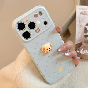 TUZHEER | Ốp Lưng Chống Sốc Mới Hình Chấm 3D Con Thú Cưng
