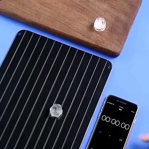 ถาดละลายอาหารแช่แช็ง จานสเต็ก เนื้อแช่แข็ง อาหารทะเล ปลาแซลมอน เครื่องมือละลายน้ำแข็ง อุปกรณ์ครัว ถาดอลูมิเนียมอัลลอย