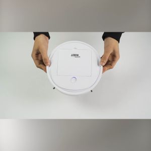 หุ่นยนต์ดูดฝุ่น Robot เครื่องดูดฝุ่นอัตโนมัติ พร้อมแปรงกวาด ถู ดูดฝุ่น 3in1