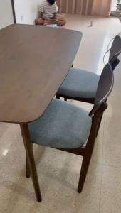 Flexidesignx Dining Table Solid Wood 150cm For 4–6 Pax Walnut Beech Natural – MITTI