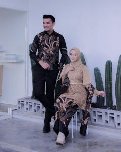 Couple Kebaya Kondangan Wisuda Brokat Baju Lamaran Batik Anesya Blouse Nikahan Pesta