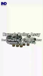 Rumah Roller Assy Beat Pop Esp Sporty Street New & New Vario 110 FI & Scoopy F1 eSP Komplit Roler Penutup Tutup Slider Set Lengkap