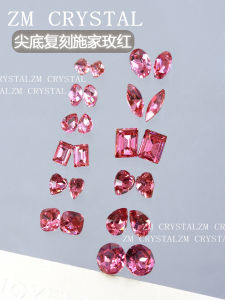 K9 New Sharp Bottom Replicated Rose Red Nail Drill Strange Shape Ice Sugar Oval Heart Nail Jewelry Beauty Tool from China