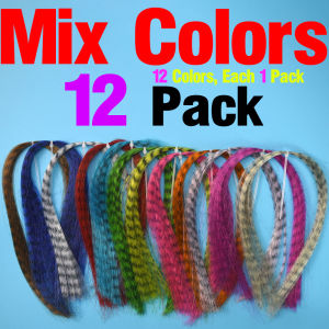 Bulk zebra Synthetic Hair Grizzly Fiber for Tying Pike Streamers Fly Tying Material Buck Tail Saltwater Minnow Flies Fiber