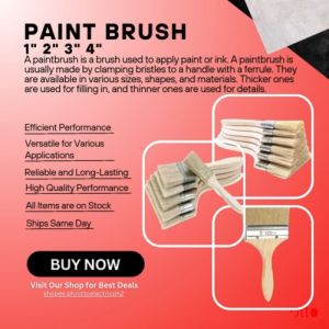 Paint Brush 1” 2” 3” 4”
