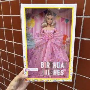 Barbie Birthday Wishes Collectible Doll Toy in Gift Box for Childrens Imaginative Play Ideal Gift HCB89 Fashion Doll for Girls
