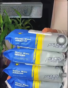 Disposable Kitchen Wet Wipes - 80 Pcs Thickened Degreaser for Oil & Grease Removal