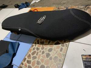 Kulit jok/SARUNG JOK JAHIT SAMPING COPY Mb-tech VARIO125/150fi Bahan sb-tech Beatfi mio xeon masuk scoopy