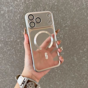 Matte Plating Hard Magnetic Case for Magsafe IPhone 17 Air 16 Pro Max 15 Plus 17Pro 16Pro I Phone Shockproof Translucent Cover