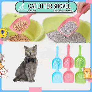 Rennas Plastic Cat Litter Scoop Pet Care Cat Litter Box Cat Litter Sand Waste Scooper Shovel Cleaning Tool Cat Sand Shovel