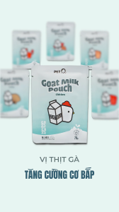 Pate cho mèo PetQ Pate sữa dê cao cấp 50% thịt 50% sữa dê Ngon miệng Dinh dưỡng cao Bổ sung nước Mọi tuổi mèo 70g