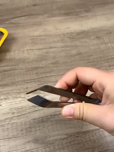 Good luck befalls! Stainless steel fishbone removal tool Pig feather duck feather chicken feather Pliers clamp extractor flat tweezers and inclined tweezers 1 piece of kitchen tools