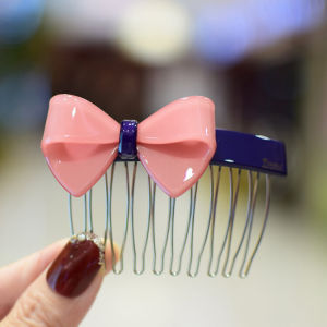 กิ๊บติดผมแบบเรียบง่ายหรูหราสำหรับผู้ใหญ่ กิ๊บติดผมสไตล์เกาหลี กิ๊บติดผมลายโบว์ผีเสื้อ หวีหน้ารูปตัว S ทรงเรขาคณิต วัสดุอะคริลิก