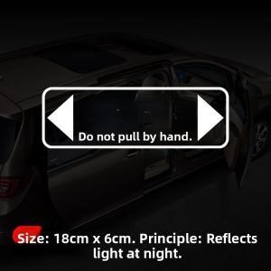 Colorful Night Glow Automatic Door Stickers for Car Modification Electric Door Decals Vehicle Decoration Reflective Stickers
