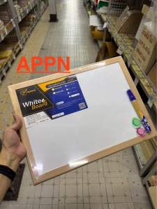 APPN(มีคลิปรีวิว) กระดาน กระดานไวท์บอร์ด กระดานไวท์บอร์ดแม่เหล็ก ขอบไม้ ขนาด30x40 ไซส์M เหมาะกับห้องเด็ก ออฟฟิศ จดบันทึกประจำวัน เตือนความจำ สินค้าพร้อมจัดส่ง (1219619712175)