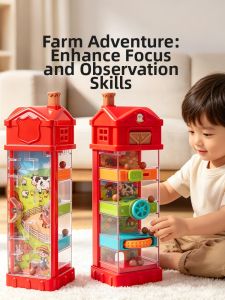 Montessori Early Education Intelligence Toy Farm Adventure Fine Motor Skills Focus Training Board