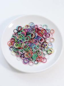 300pcs 8mm 10mm Colorful Double Circle Loop Jump Rings Findings Open Jump Ring Split Ring Connector For DIY Jewelry Making