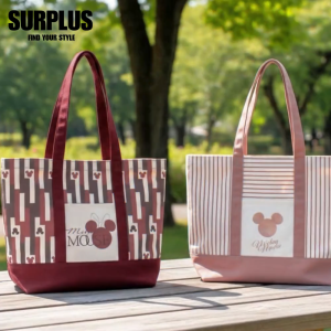 Surplus Disney x Hydrofresh Large Canvas Tote Bag with Pocket (Red)